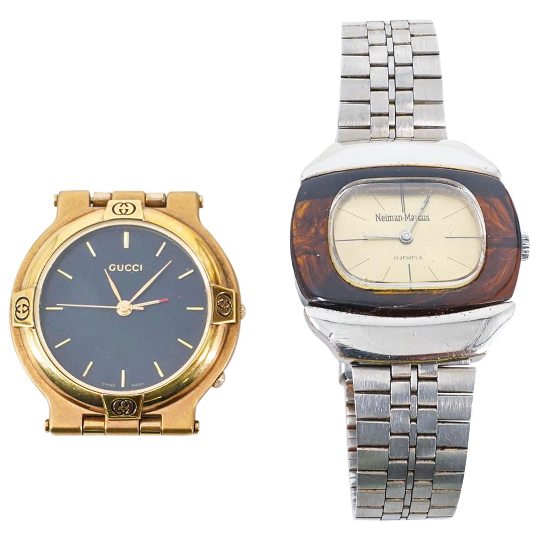 (2Pc) Gucci & Neiman Marcus Wristwatches (1 of 6)