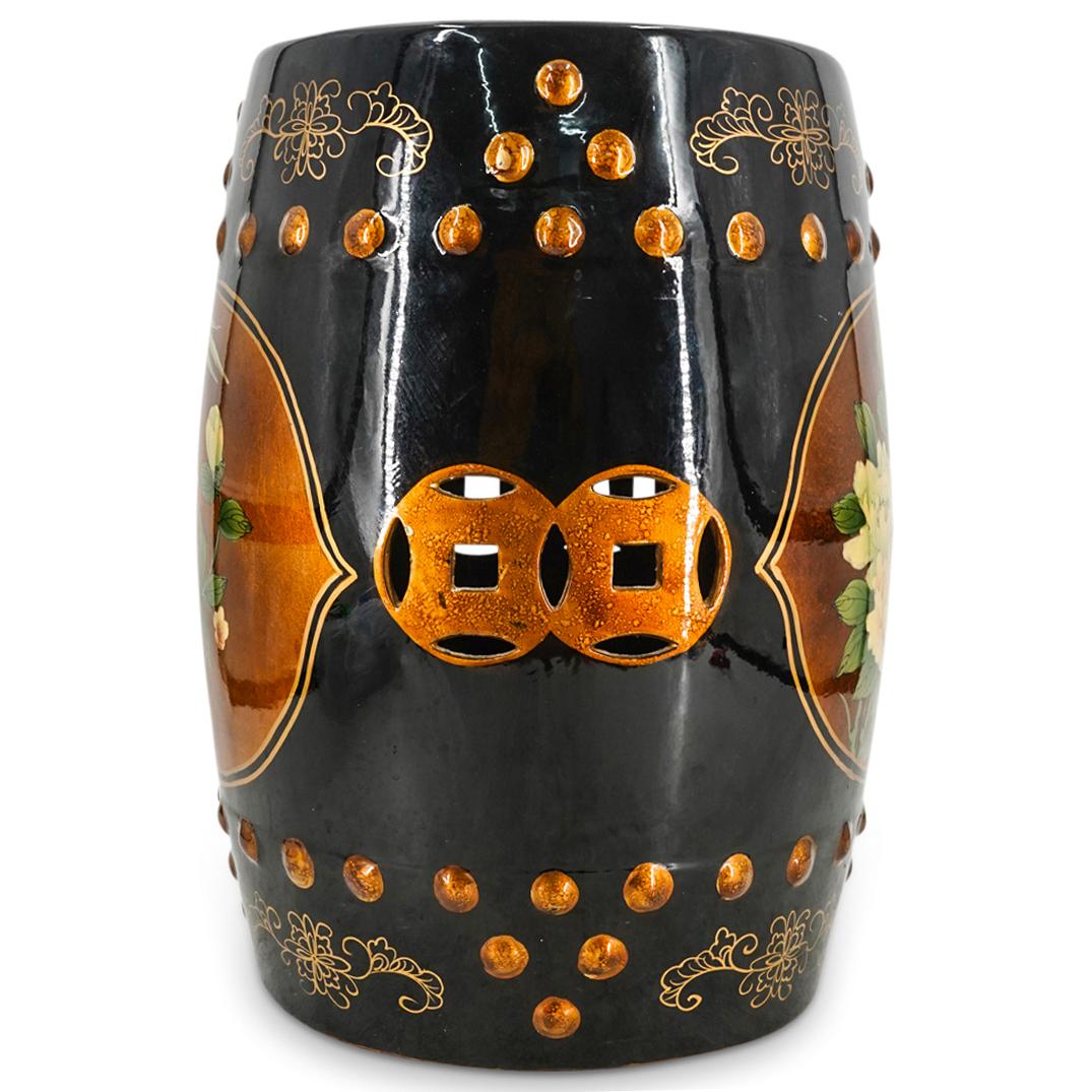 Chinese Enameled Ceramic Garden Stool (1 of 9)