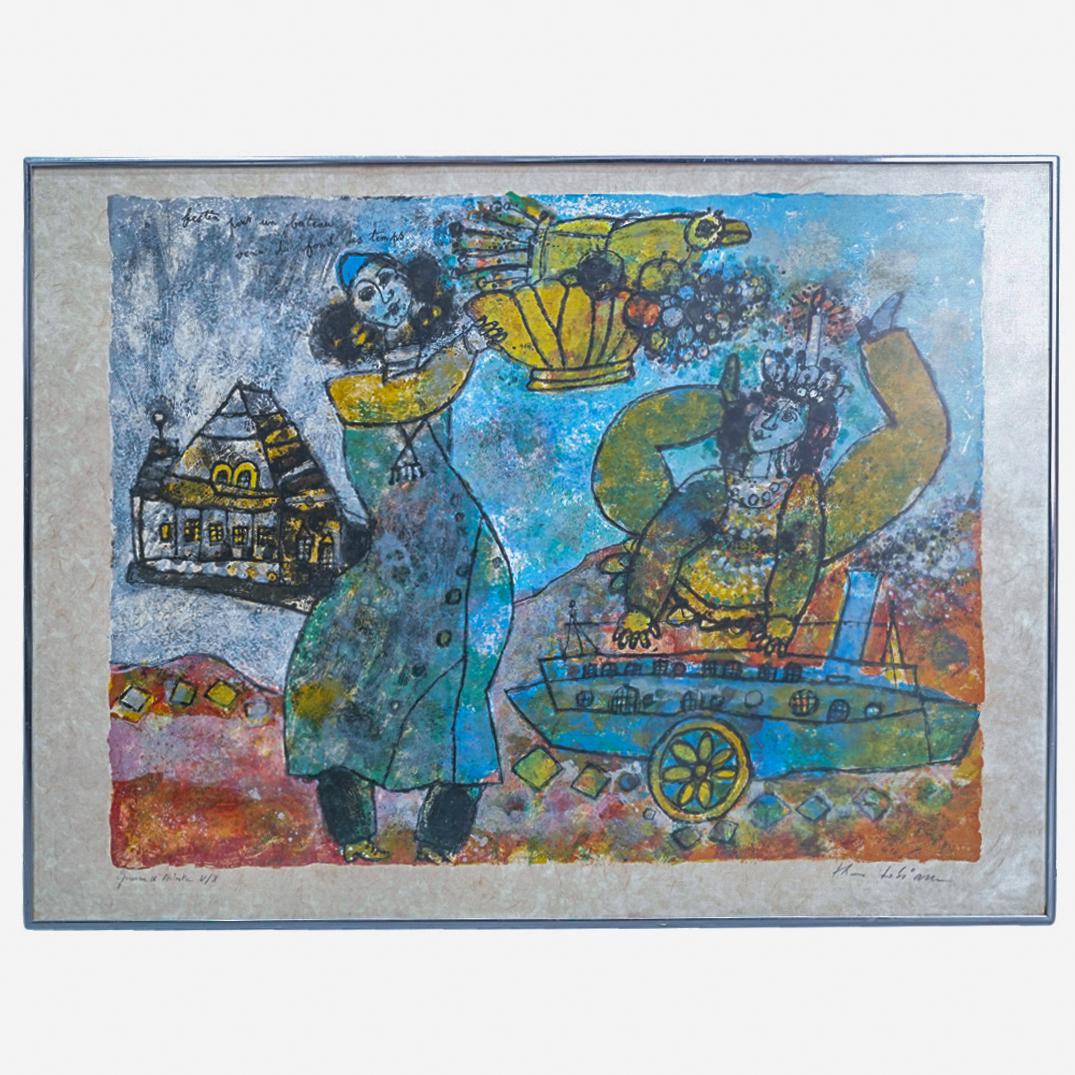 Theo Tobiasse (French, 1927-2012) EA Lithograph on Paper (1 of 9)