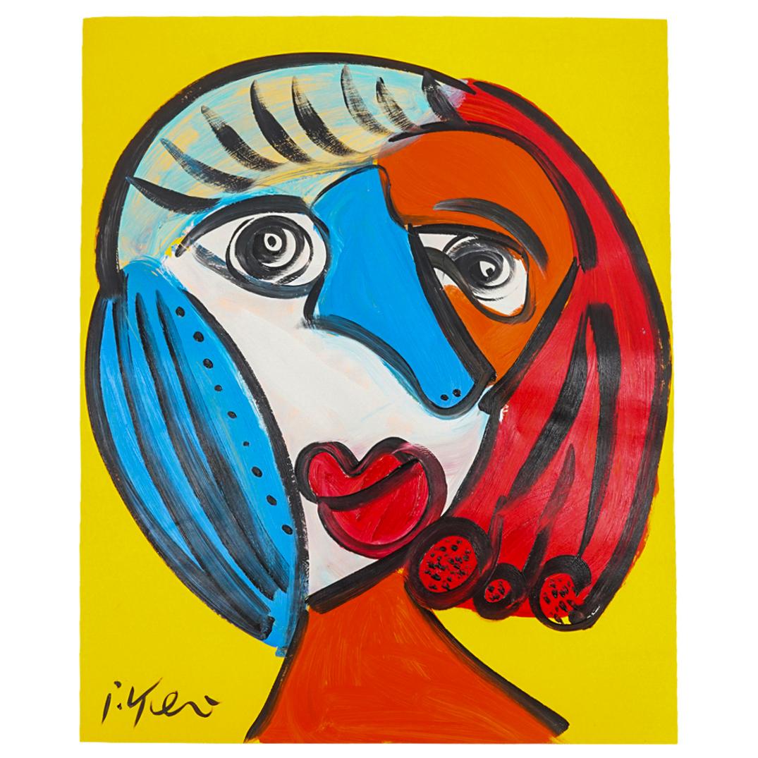 Peter Keil (B. 1942) Portrait Oil On Paper (1 of 7)