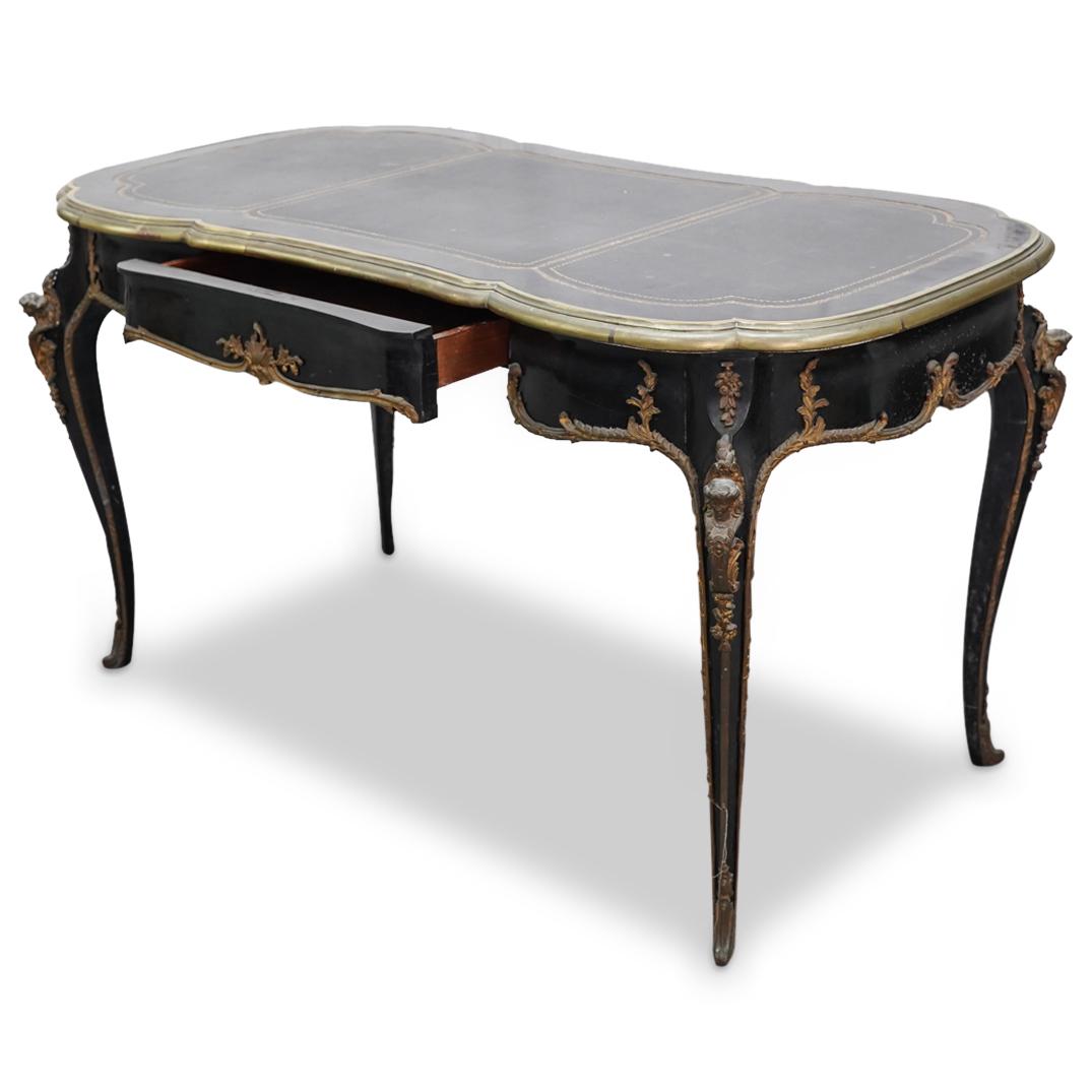French Style Bronze Mounted Writting Desk (1 of 11)
