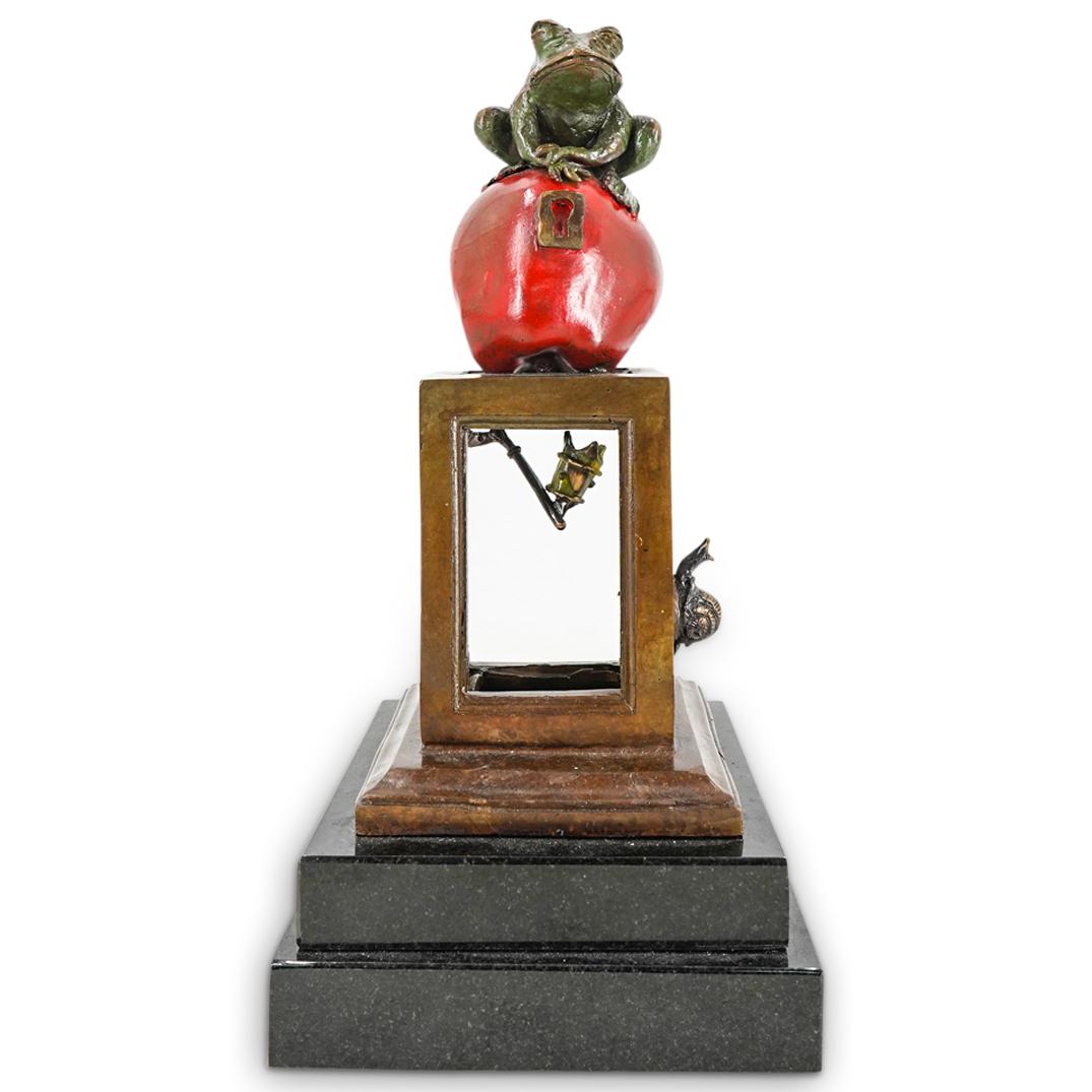 Signed Surrealist Cold Painted Bronze Sculpture (1 of 6)