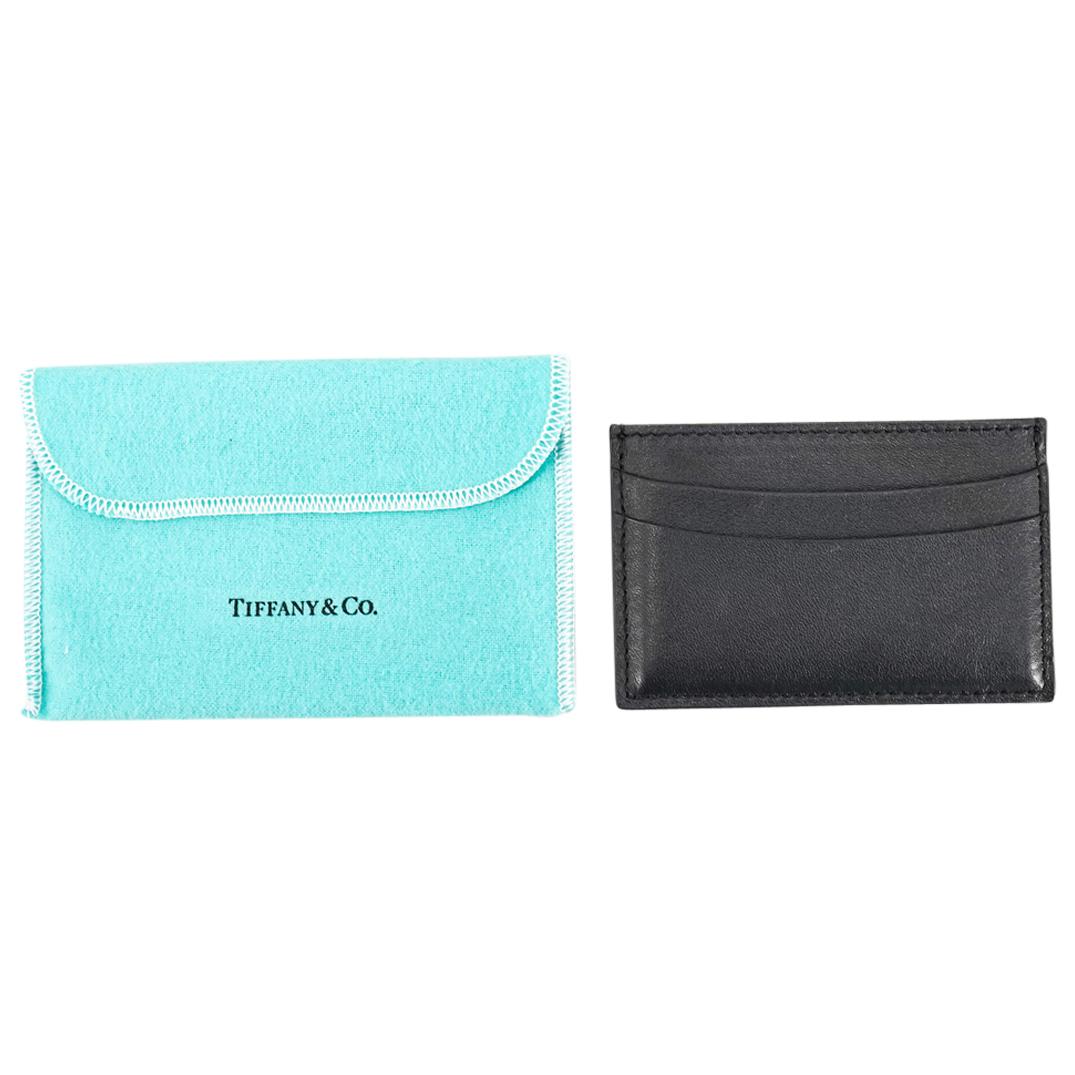 Tiffany & Co. Black Leather Card Holder (1 of 4)