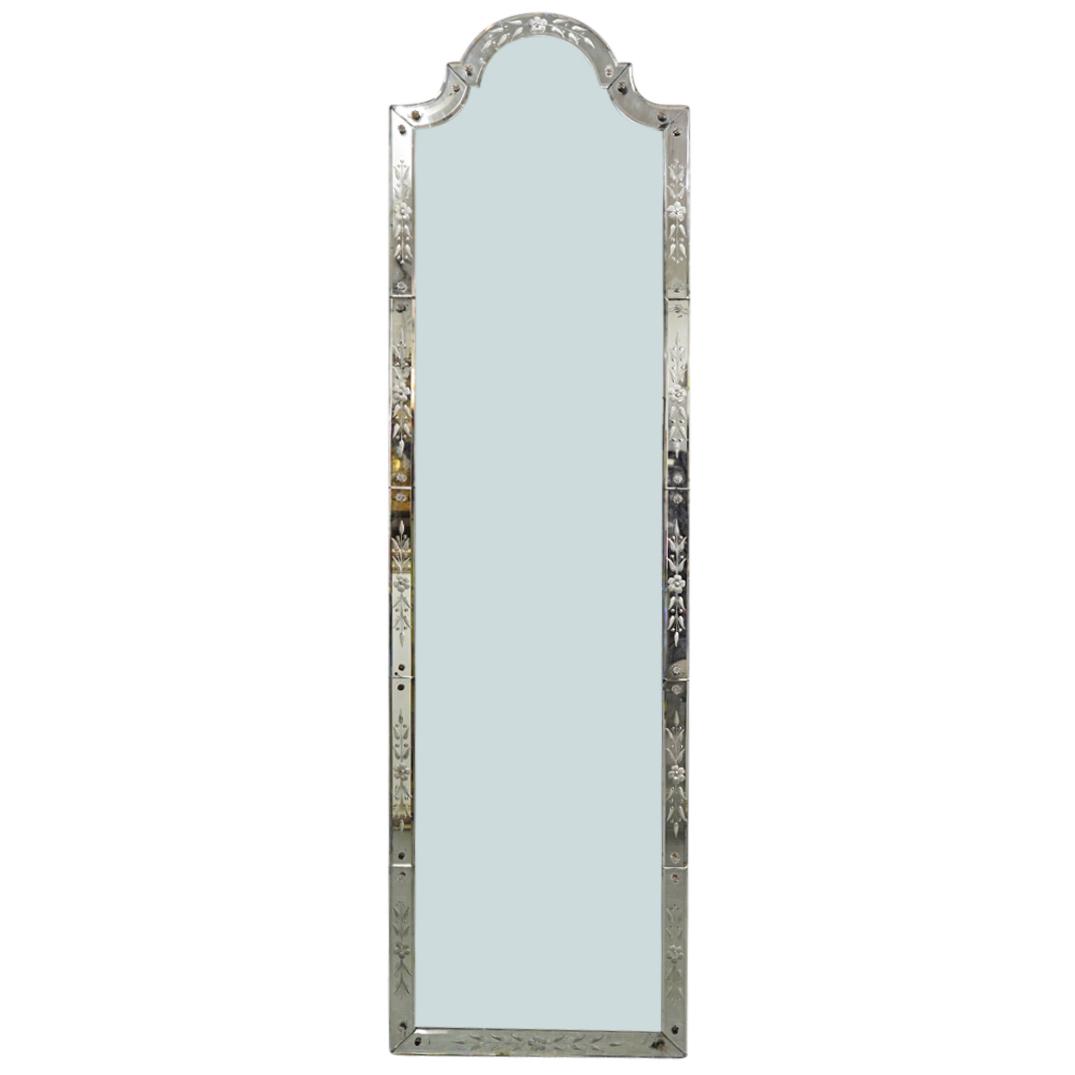 Antique Venetian Etched Wall Mirror (1 of 6)