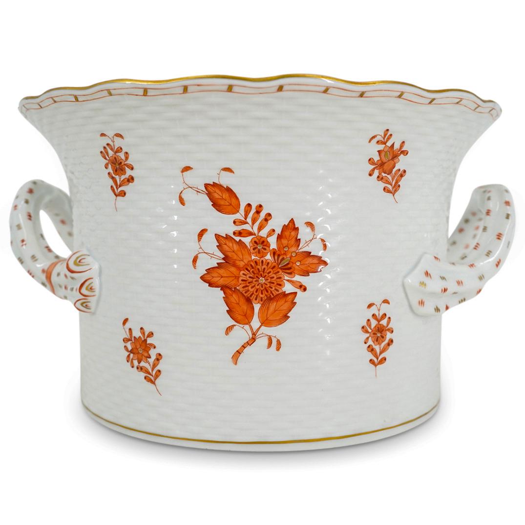 Herend Porcelain Scallop Lipped Cachepot (1 of 5)