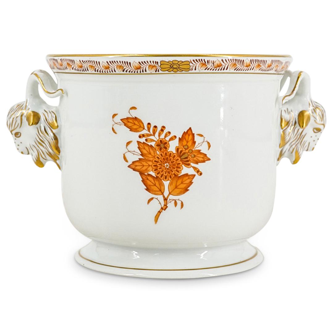 Herend Porcelain Goat Handled Cachepot (1 of 4)