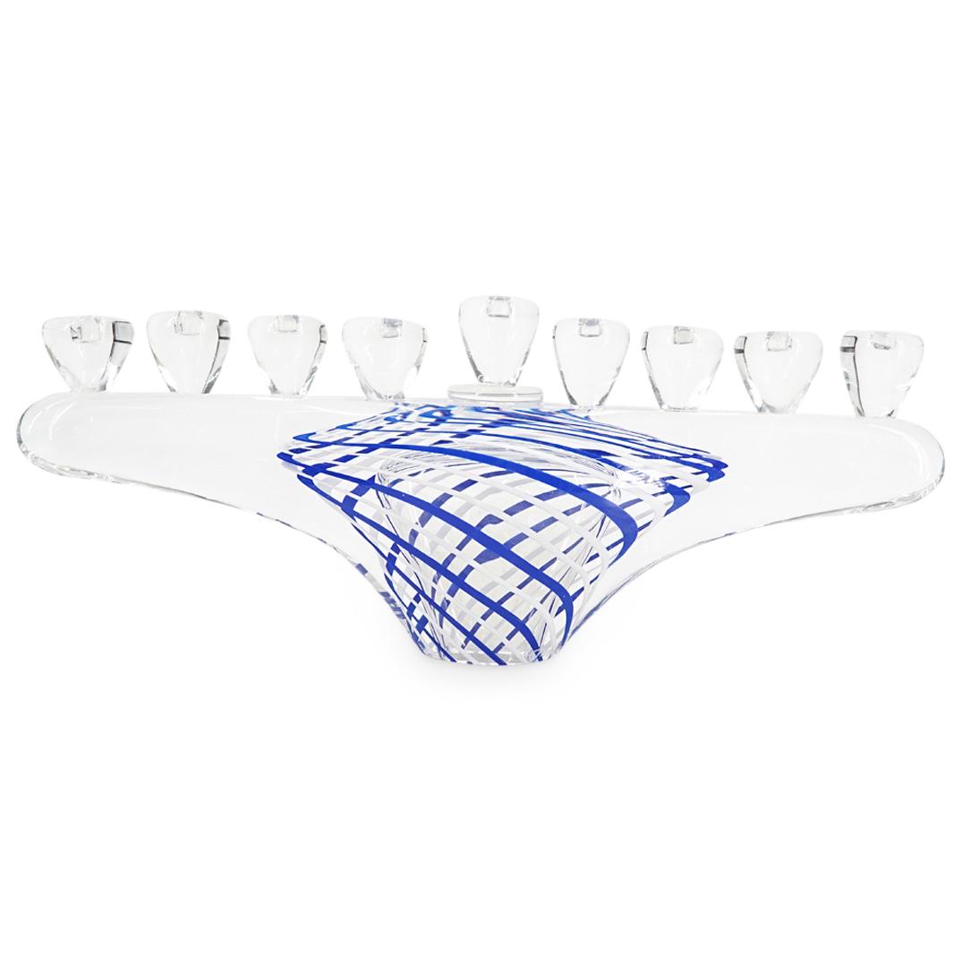 James R. Wilbat Art Glass Menorah (1 of 5)