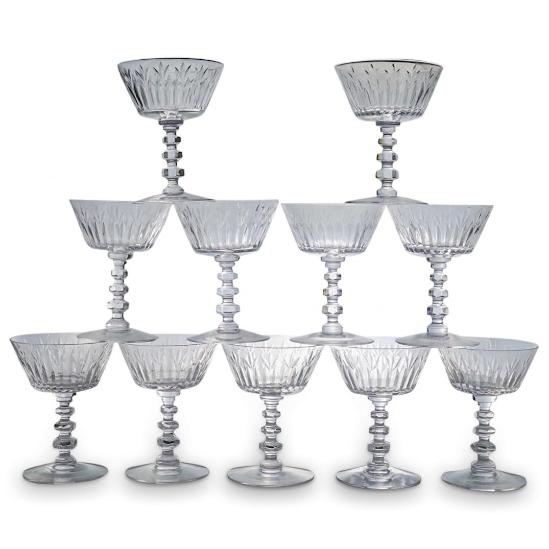 (11 Pc) Tiffin-Franciscan Crystal "Blenheim" Champagne/Tall Sherbet Set (1 of 4)