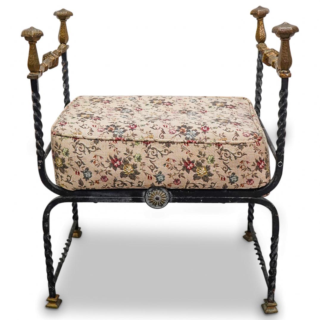 Italian Renaissance Style Wrought Iron Campaign Chair (1 of 8)