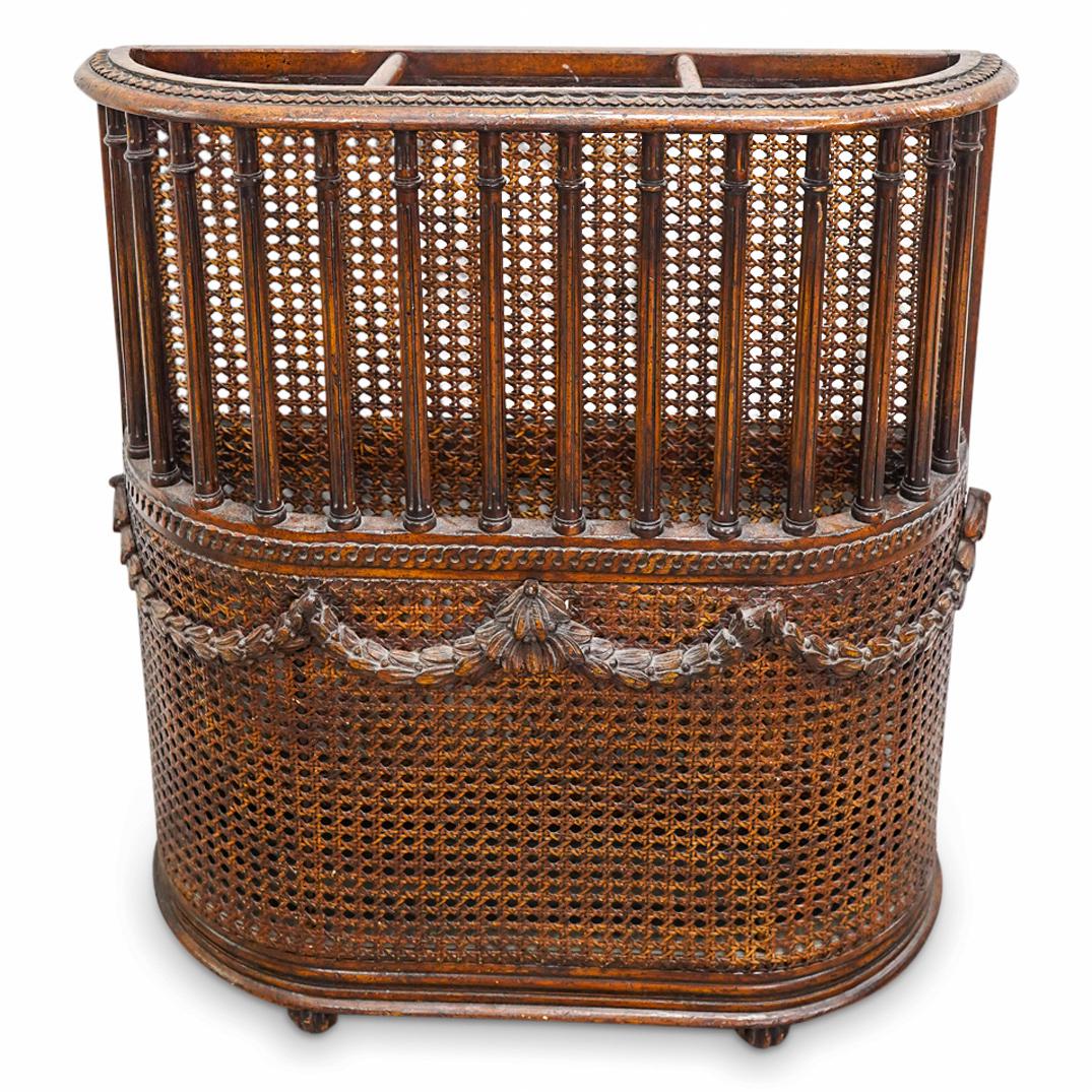 Antique Wicker Umbrella Stand (1 of 7)