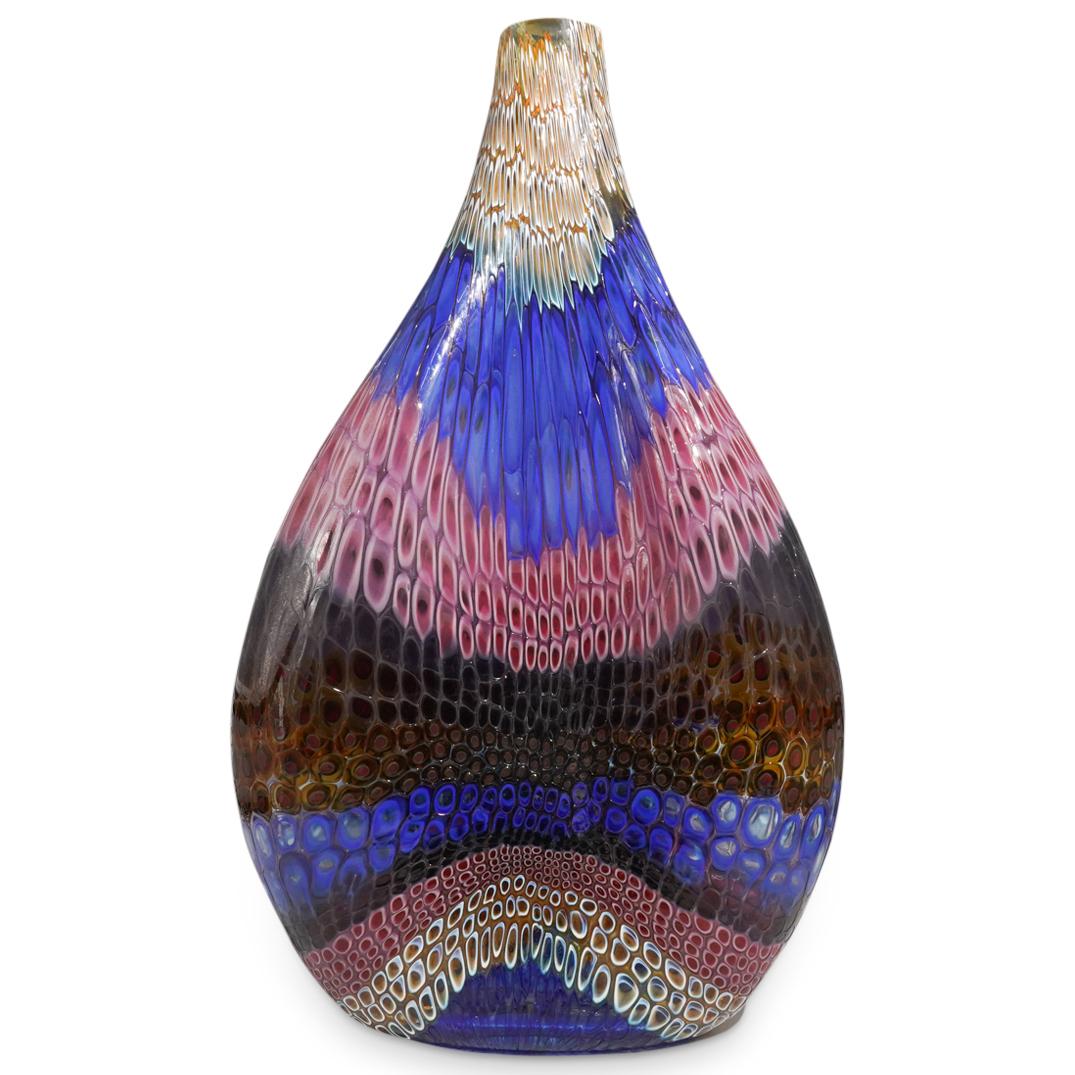 Stephen Powell (American, 1951-2019) Massive Murrine Glass Vase (1 of 11)