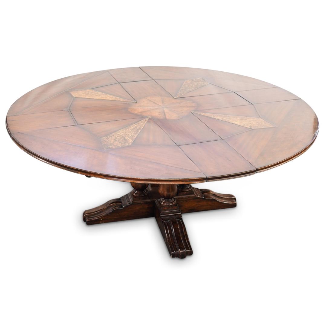 Rustic French Provincial Round Extension Dining Table (1 of 20)