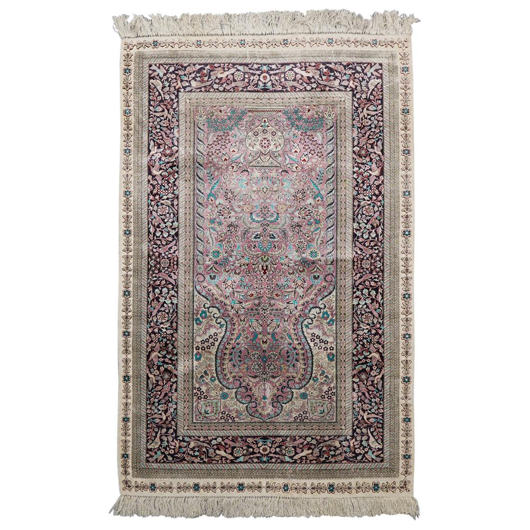 Antique Oriental Silk Rug (1 of 9)
