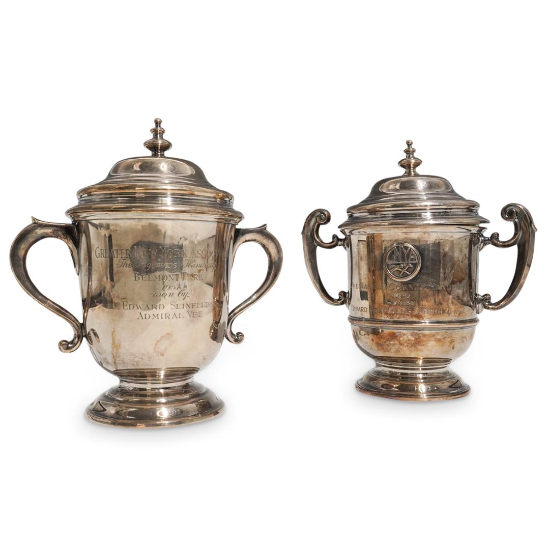 (2Pc) Equestrian Sterling Silver Presentation Trophy Cups (1 of 7)