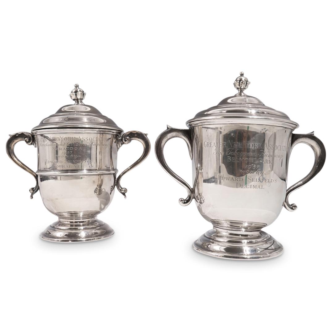 (2Pc) Equestrian Sterling Silver Presentation Trophy Cups (1 of 7)