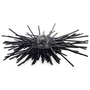 Sculptural 'Meltdown' Chair by Tom Price: DESCRIPTION: Sculpture object chair by Tom Price composed of Heated and pressed black polypropylene tubes. Impressed signature 'TOM PRICE' Editioned 2 CIRCA: 20th Century ORIGIN: USA DIMENSIONS: H: 41