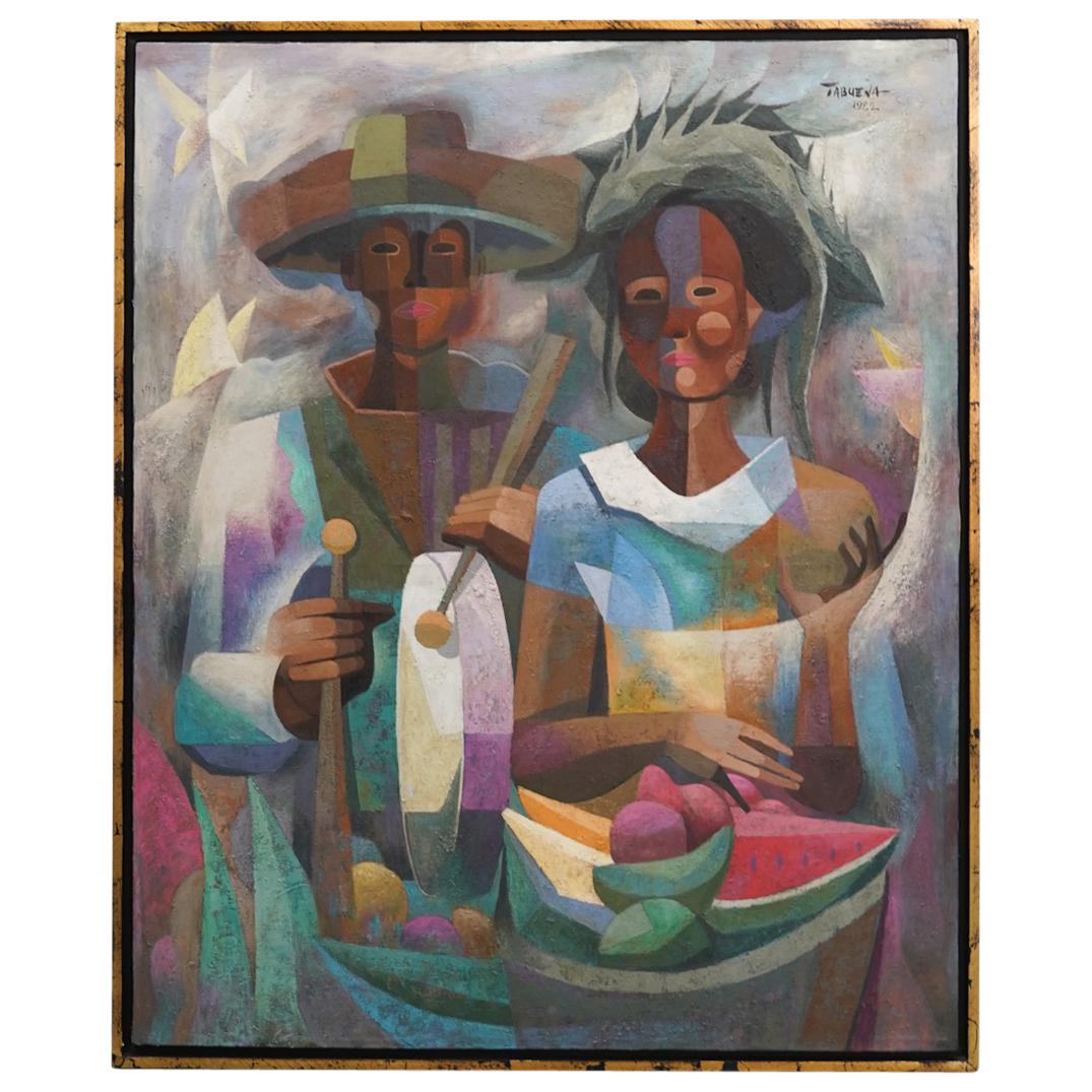 Romeo V. Tabuena (Filipino, 1921-2015) Portrait Oil Painting on Canvas (1 of 8)