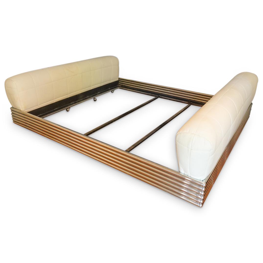 Brueton Stainless Steel Mid Century Modern King Bed (1 of 11)