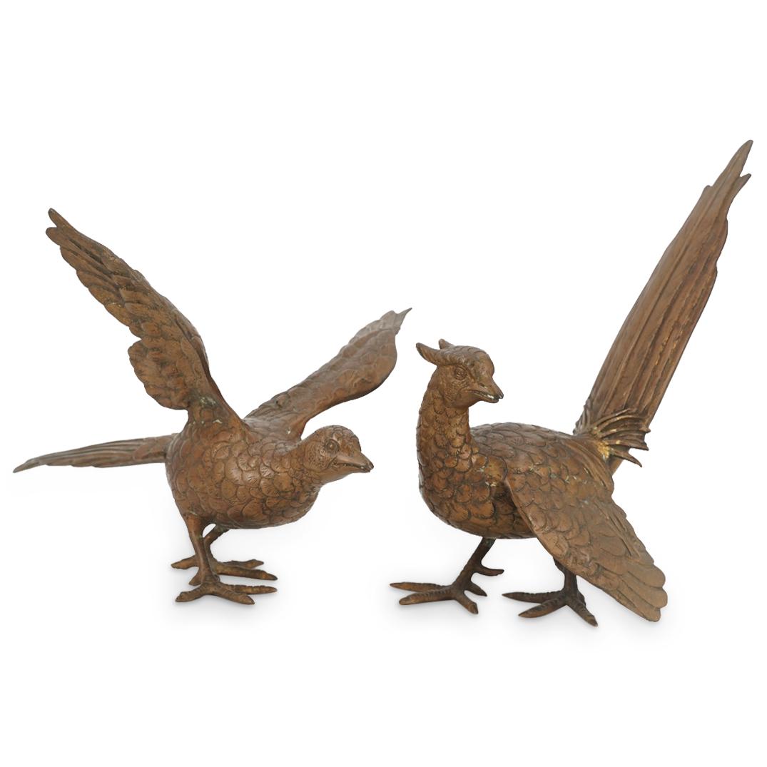 Pair Of Chinese Bronze Pheasants (1 of 11)