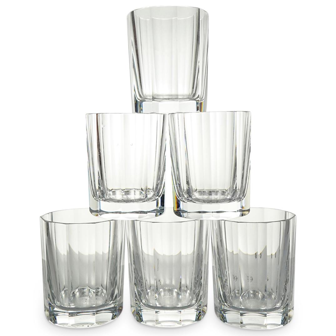 (6 Pc) Baccarat Crystal Double Old Fashioned Grouping Set (1 of 3)