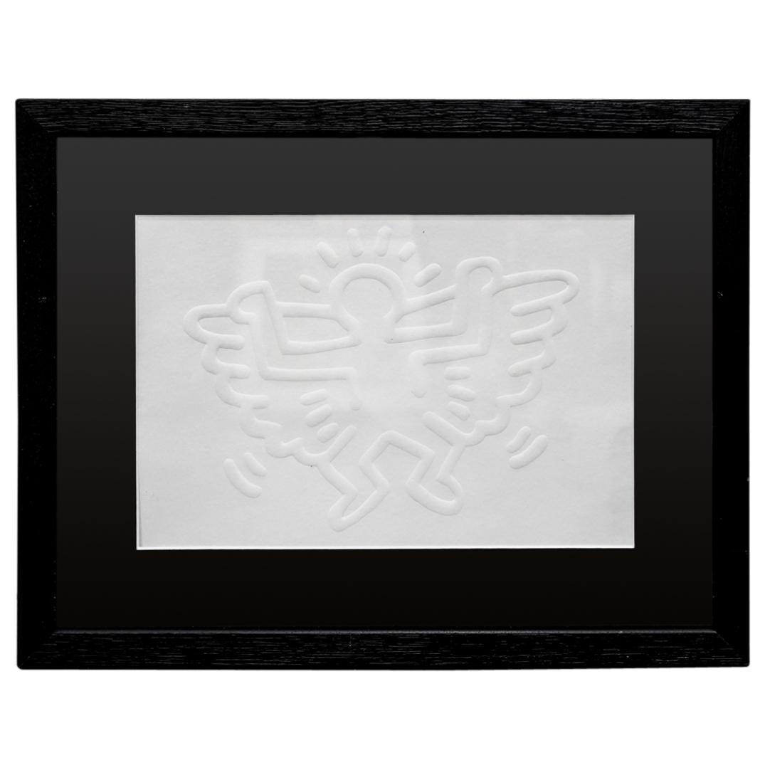 Keith Haring (1958-1990) "White Icons Angel" Silkscreen (1 of 5)