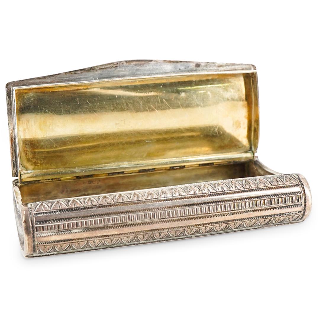 19th C. Prob. William More Cape Colony Sterling Silver Snuff Box (1 of 2)