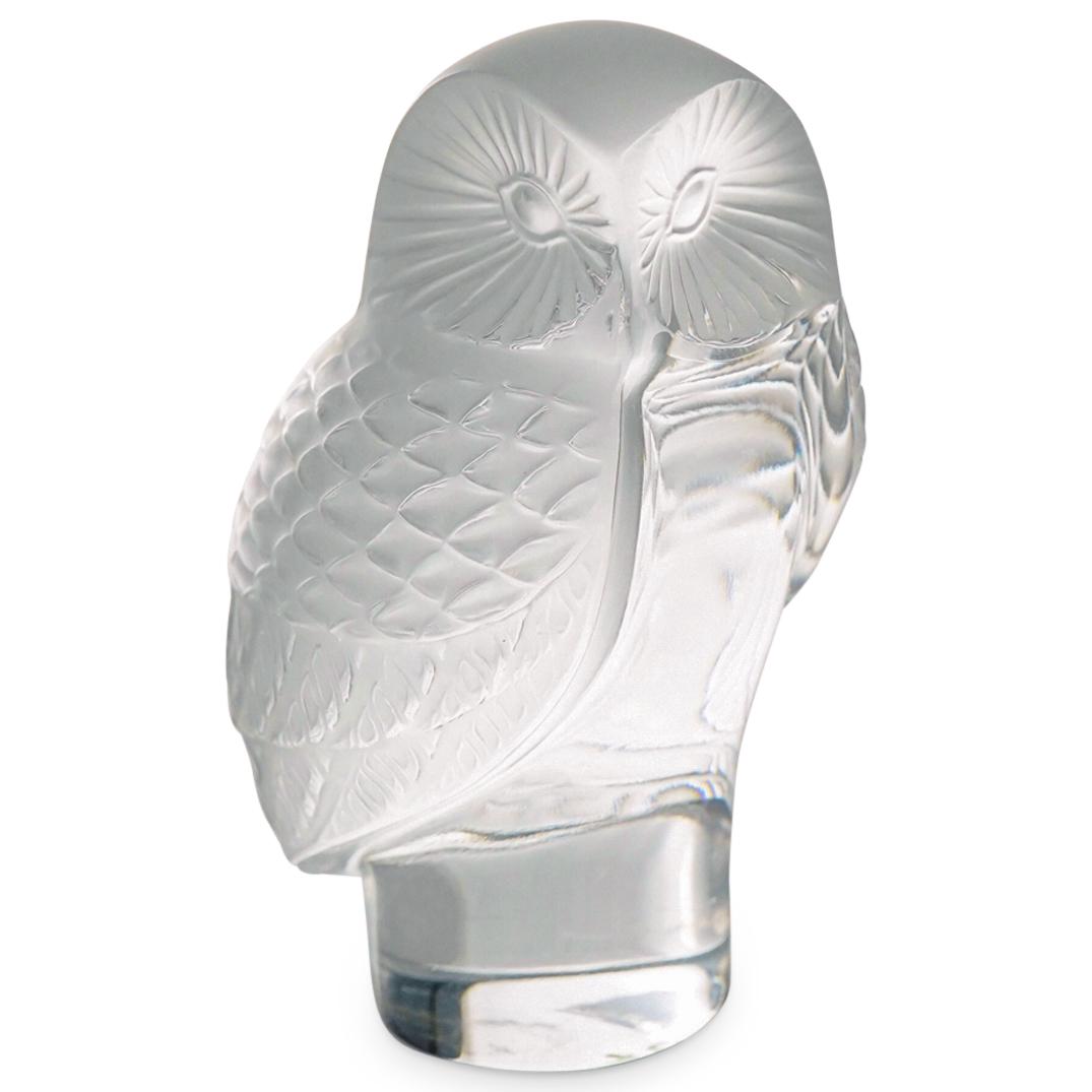 Lalique Crystal "Owl" Figurine (1 of 3)