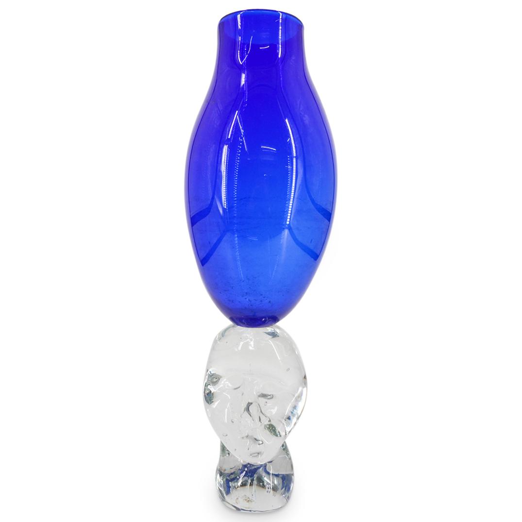 Karen Naylor (20th C.) Figural Art Glass Vase (1 of 8)