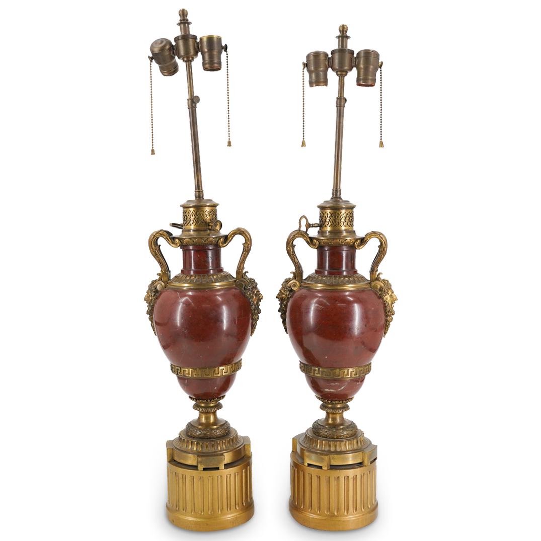 Pair Of French Napoleon III Gagneau Table Lamps (1 of 8)