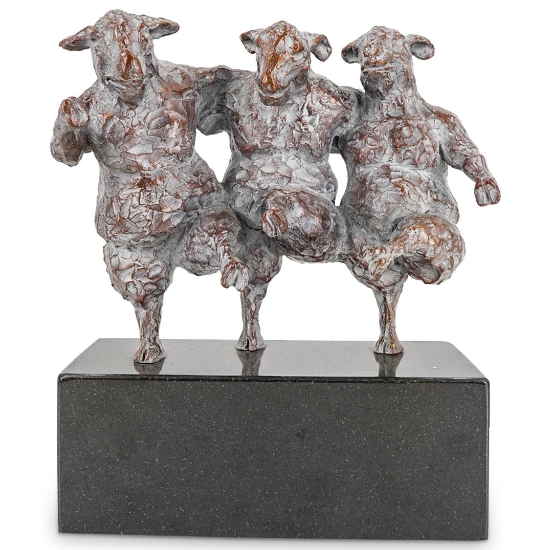 Attr. To Giuseppe Palumbo (20th Century) Bronze Figural Sculpture (1 of 6)