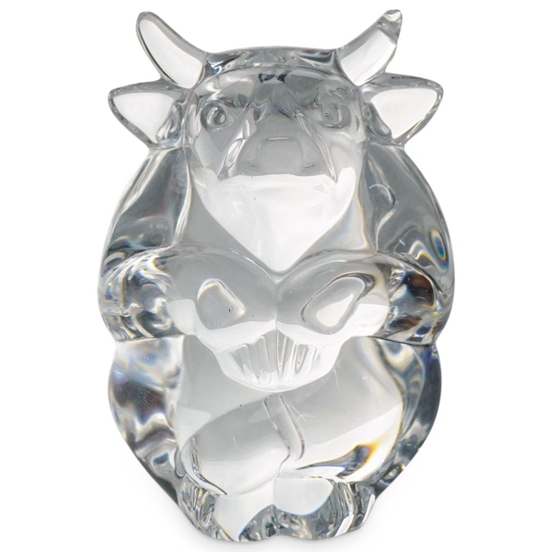 Steuben "Sitting Bull" Crystal Figurine (1 of 3)