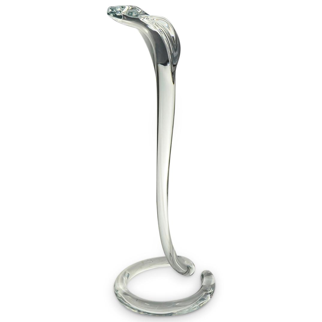 Daum Crystal Cobra Serpent Figurine (1 of 4)