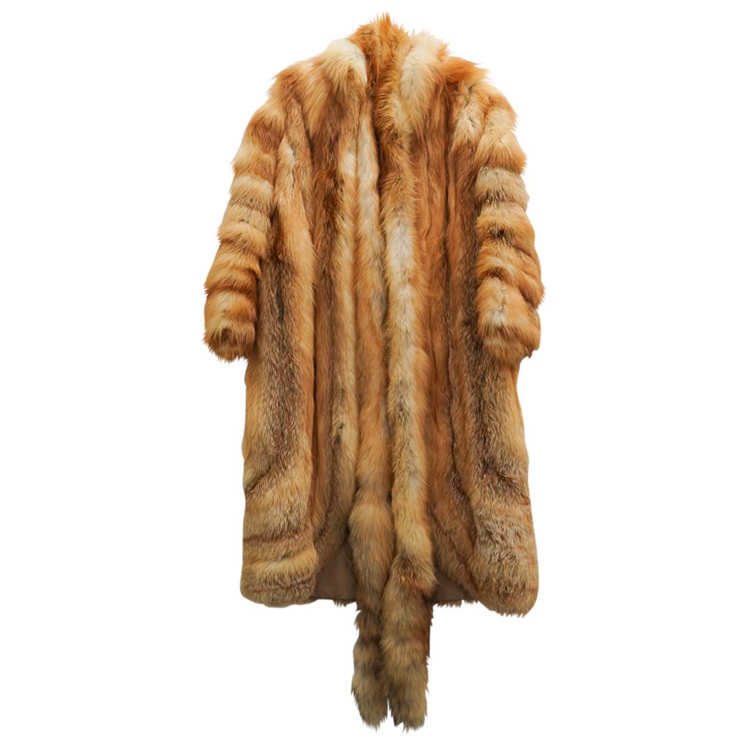 (2Pc) Womens Fox Fur Coat & Scarf (1 of 4)