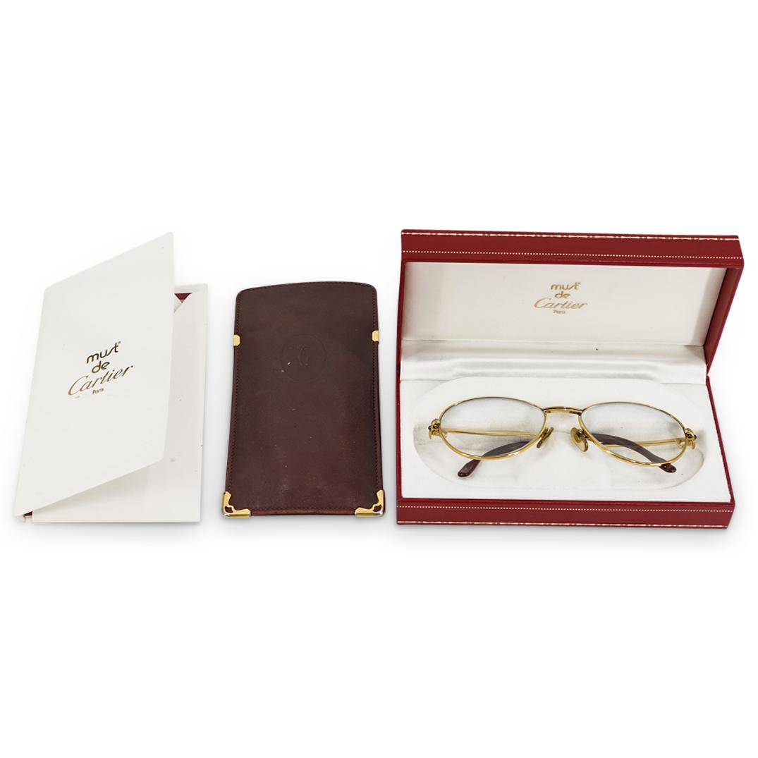 Must De Cartier Gold Plated Eyeglasses (1 of 16)