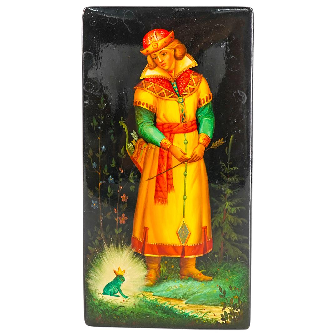 Russian Fedoskino "The Plot of Ivan Tsarevich" Lacquer Box (1 of 4)