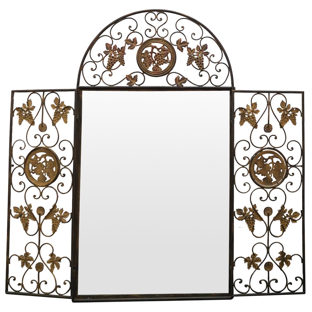 Openwork Sculptural Grape Cluster Wall Mirror (1 of 6)