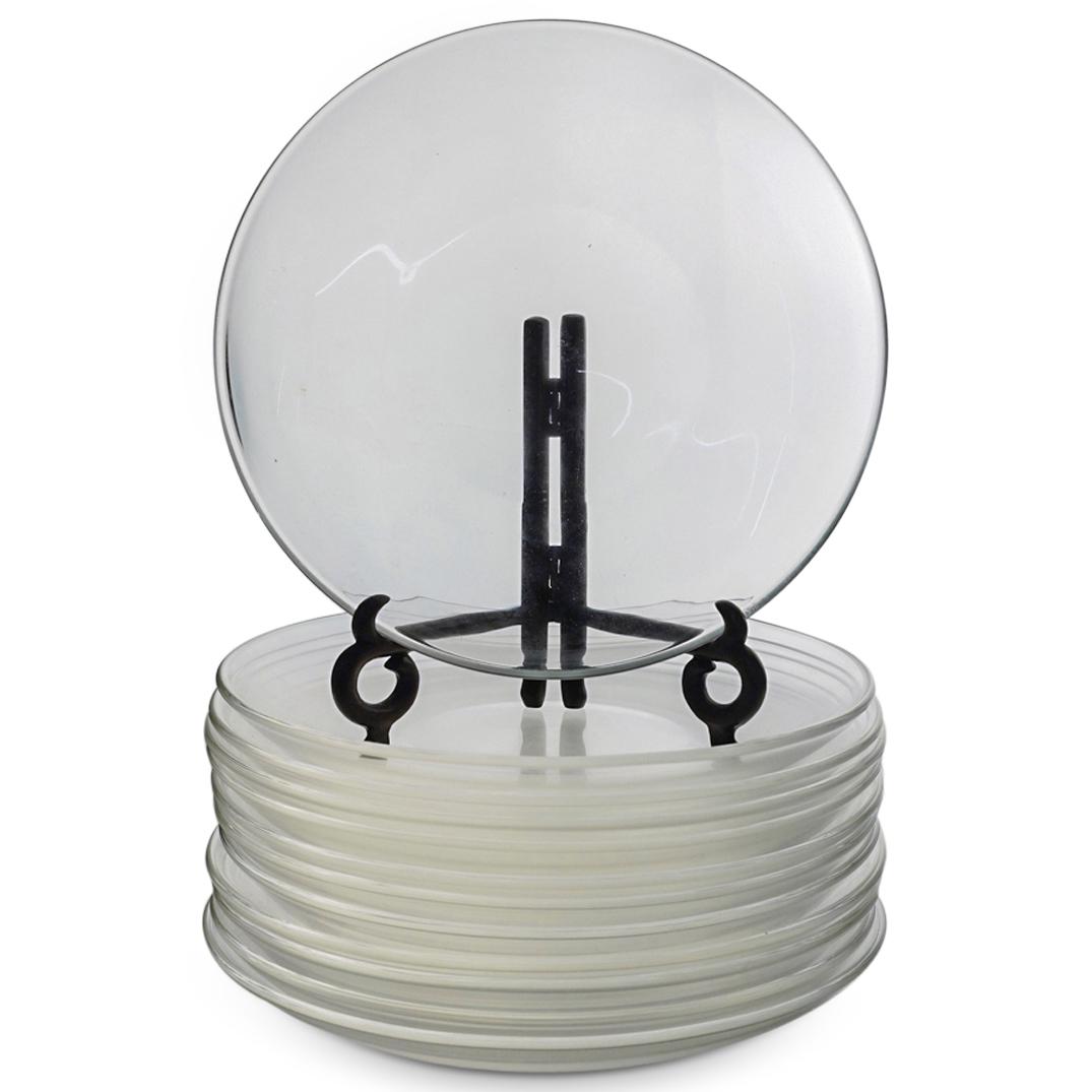 (12Pc) Vintage Steuben Glass Plates in Box (1 of 6)