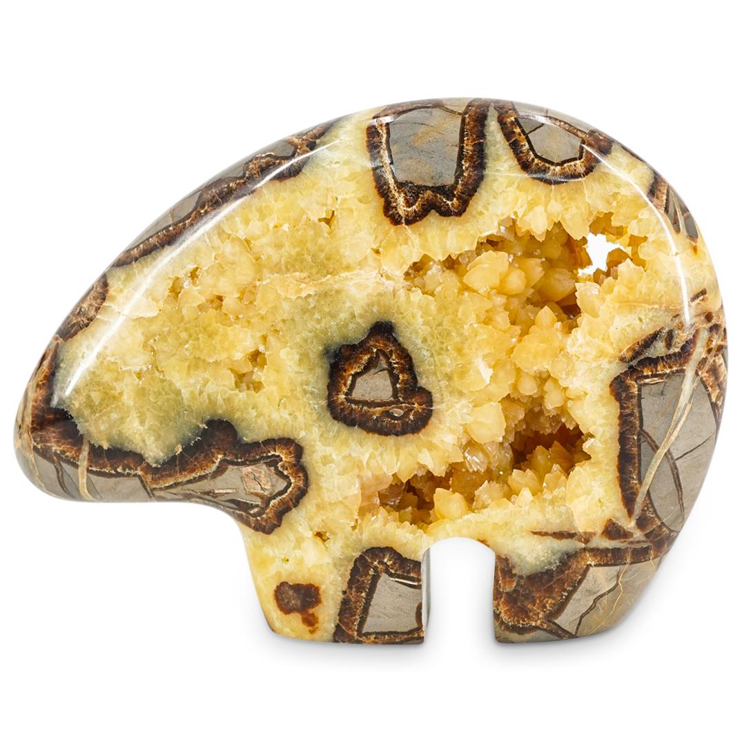 Utah "Bear Shaped" Polished Septarian Geode (1 of 6)