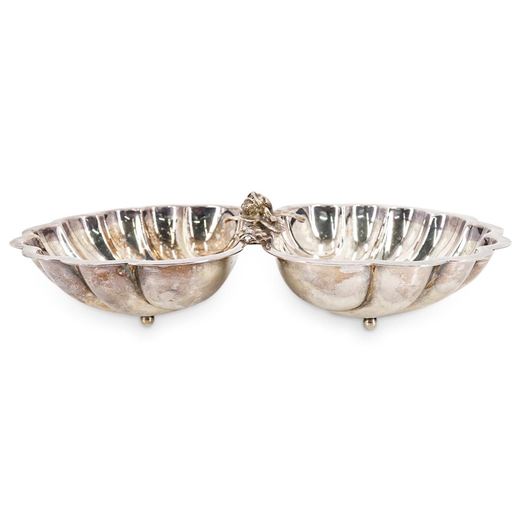Italian Cessa Silver Plated Double Shell Serving Dish (1 of 6)