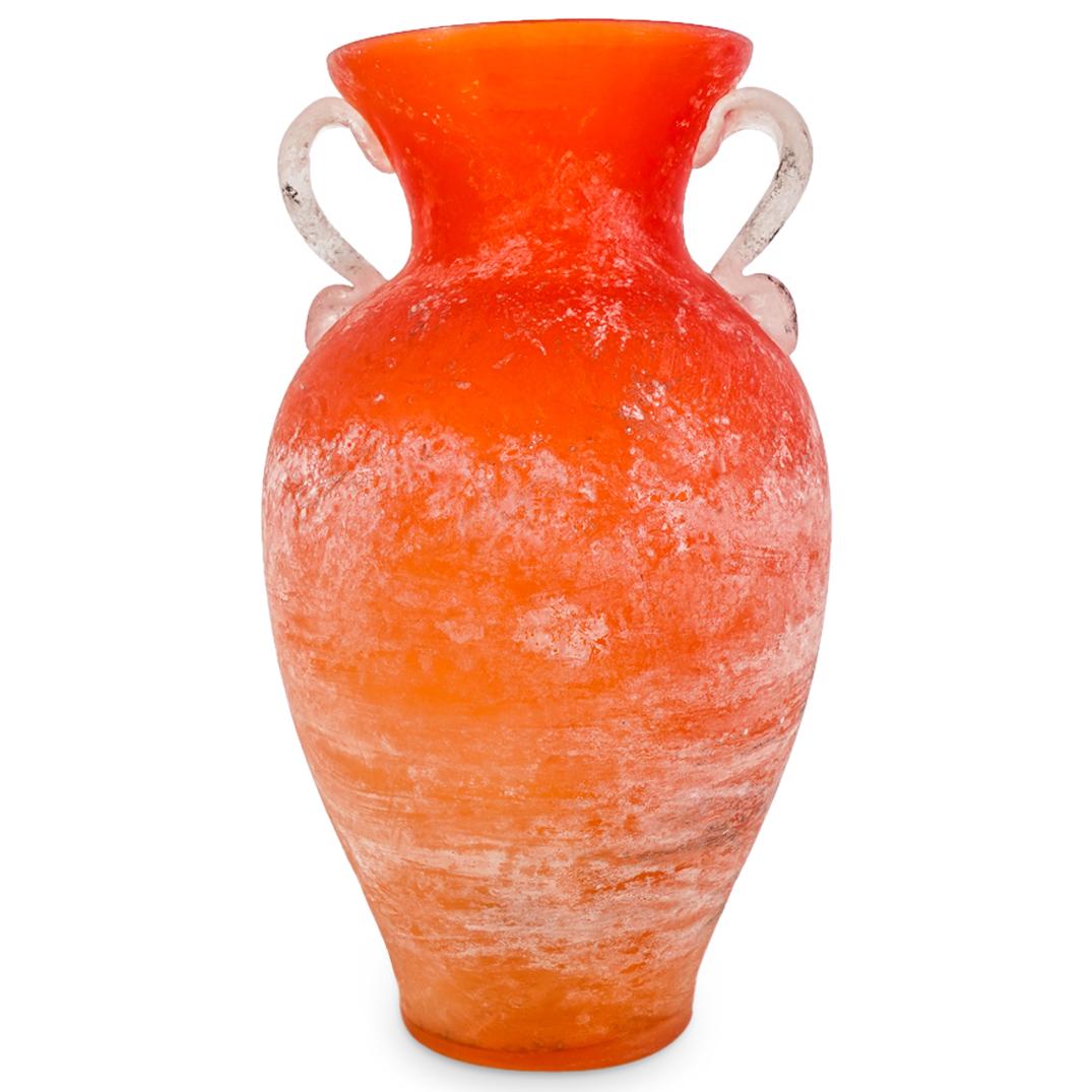 Murano Glass "A Scavo'' Etruscan Style Amphora Vase (1 of 5)