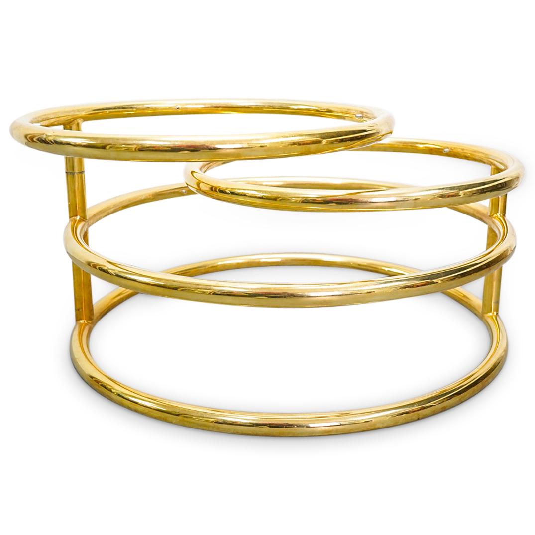 Milo Baughman Three Tier Brass Coffee Table (1 of 5)