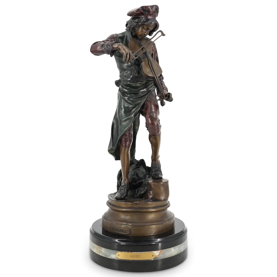 Adrien Etienne Gaudez "Lulli Enfant" Cast Metal Sculpture (1 of 8)