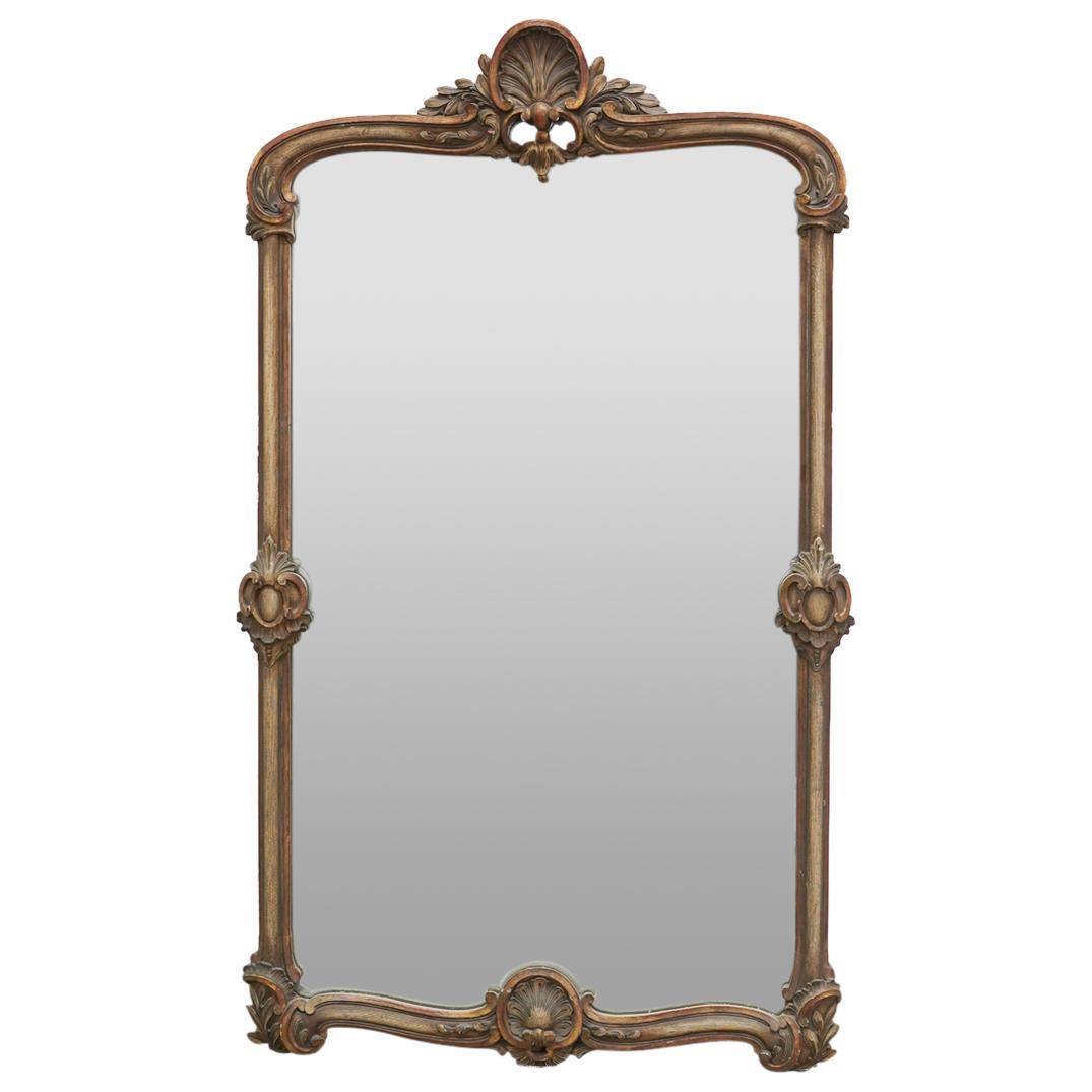 Wall Mirror In Carved Wooden Frame (1 of 5)