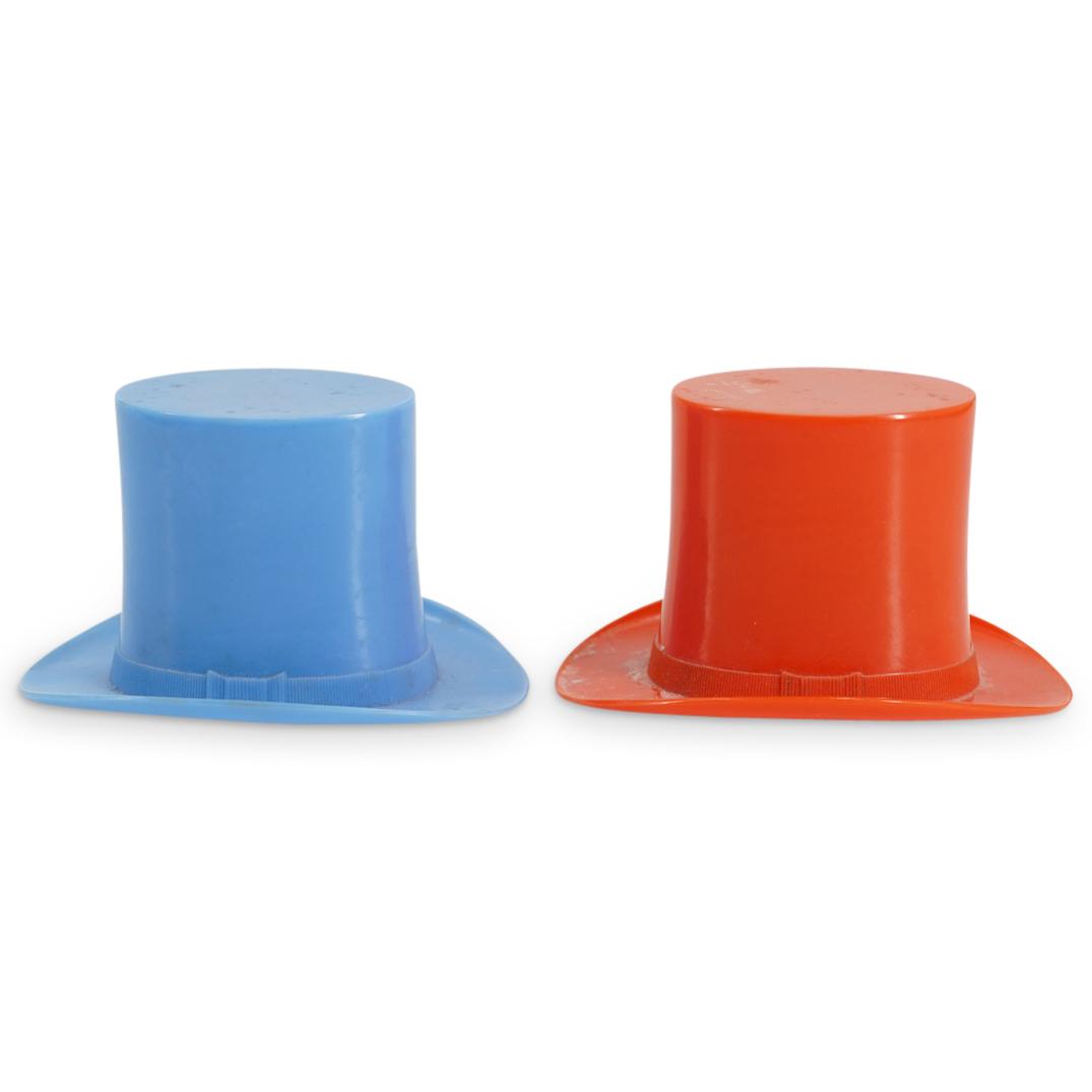 (2 Pc) 1930s Bakelite Top Hat Saville London Mischief Cologne Bottles (1 of 6)