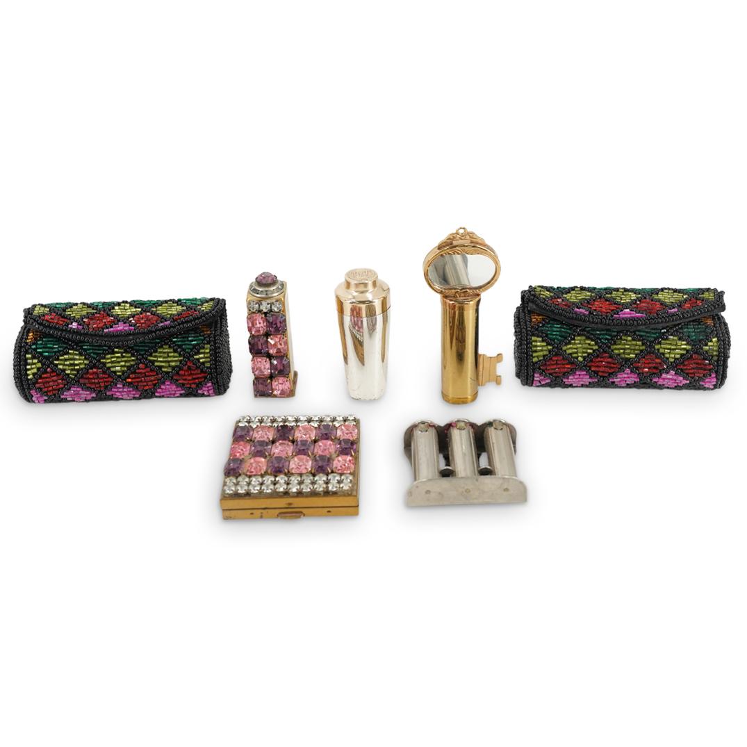 (7 Pc) Assorted Lipstick & Lipstick Case Grouping Set (1 of 12)