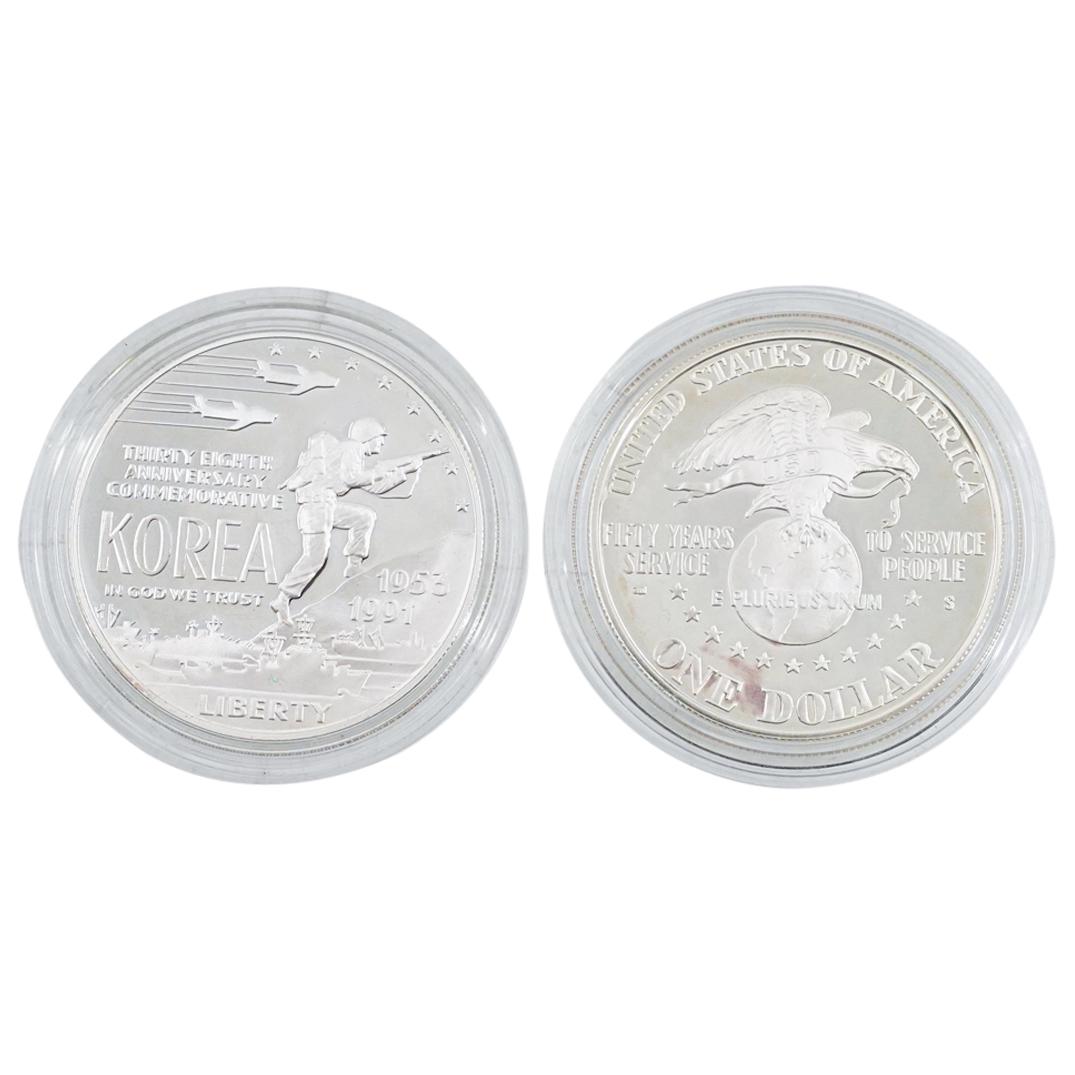 (2pc) US Mint Silver Proof Commemorative Coins Sets (1 of 12)