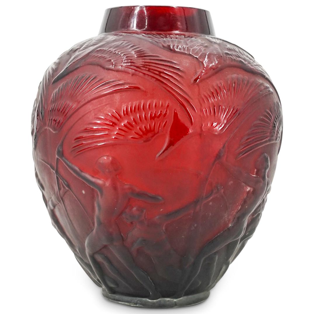 After Rene Lalique "Archers" Glass Vase (1 of 8)