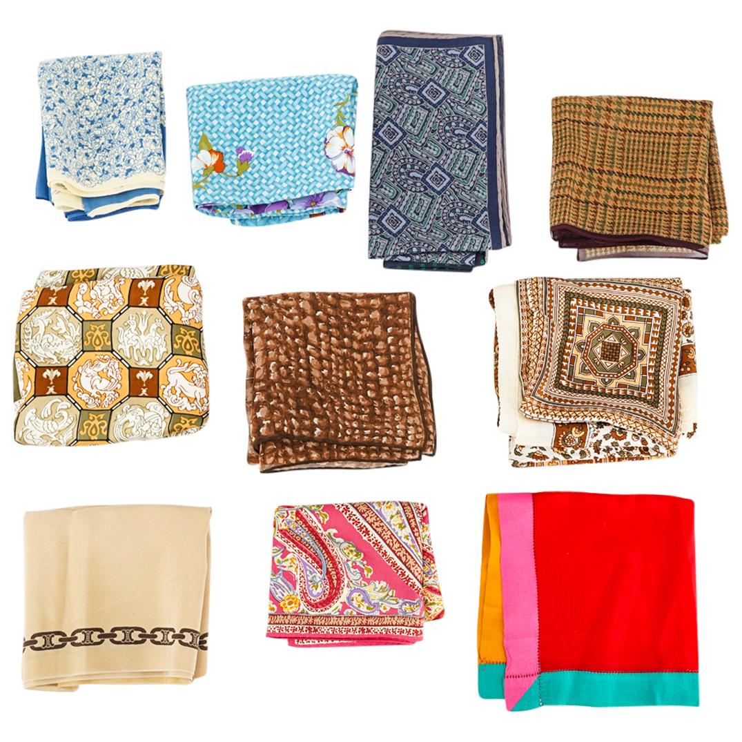 (11 Pc) Designer Scarves / Kerchiefs (1 of 17)