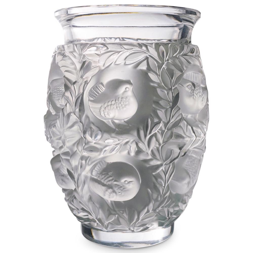 Lalique "Bagatelle" Frosted Glass Vase (1 of 2)