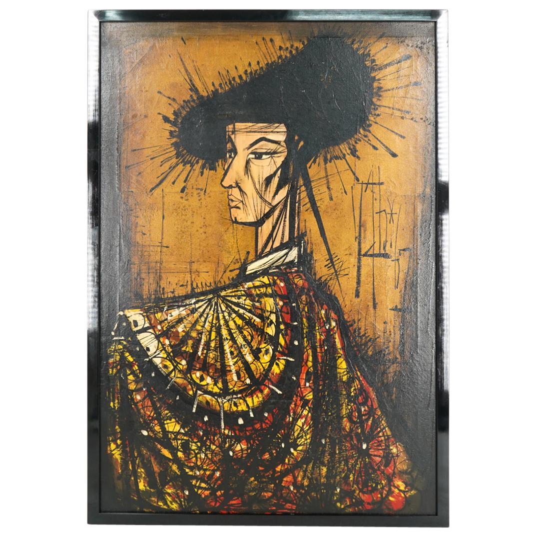 After Bernard Buffet (French, 1928) "Matador" 1967 Oil On Canvas (1 of 5)